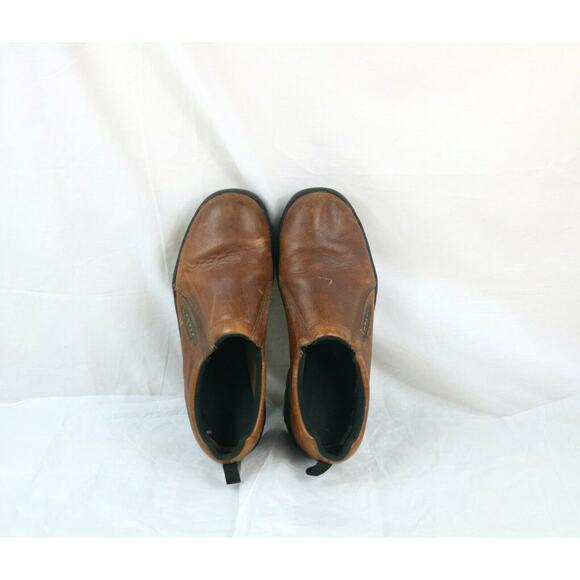Roper Performance Mens Casual Slip On Shoes Size 10.5 Brown Leather Loafers - Picture 4 of 8